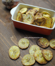 Cómo Hacer Chips de Plátano al Horno